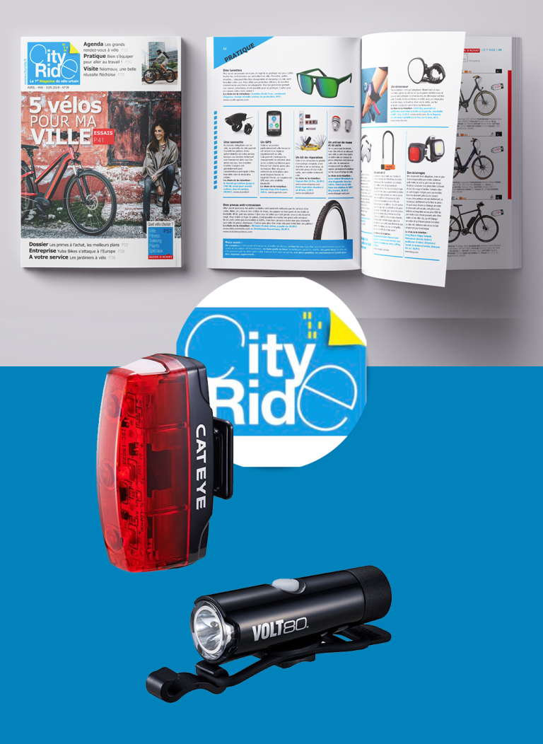 Abonnement City Ride + kit éclairage Cat Eye - Make My Mag