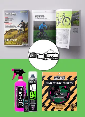 Abonnement Vélo Tout Terrain + kit d'entretien / protection disque frein Muc-Off